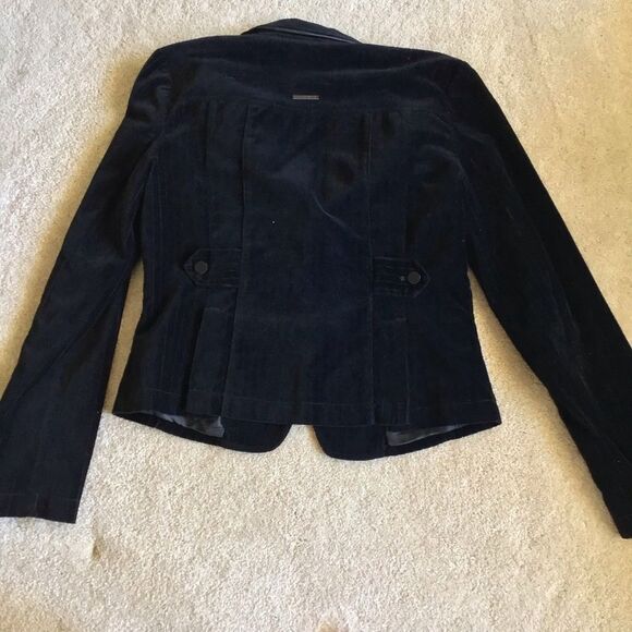 Black RARE Vintage Y2K DKNY JEANS velvet jacket - Picture 5 of 8